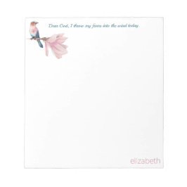 Bloco De Notas Caro Deus, Bird & Magnolia Notepad