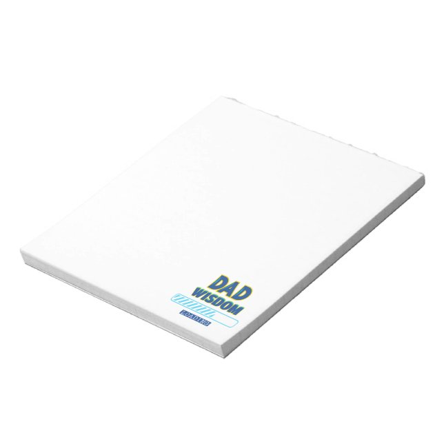 Bloco De Notas Carregamento de Sabedoria do pai (Invertido)