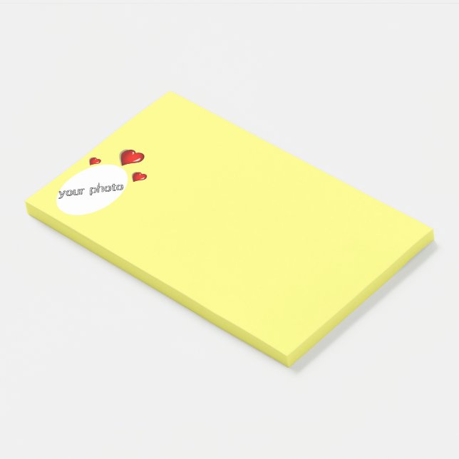 Bloco De Notas Carregar a sua fotografia  (Inclinado)