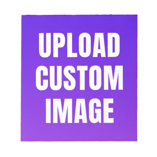 Bloco De Notas Carregar imagem personalizada - Adicione a sua par (Frente)