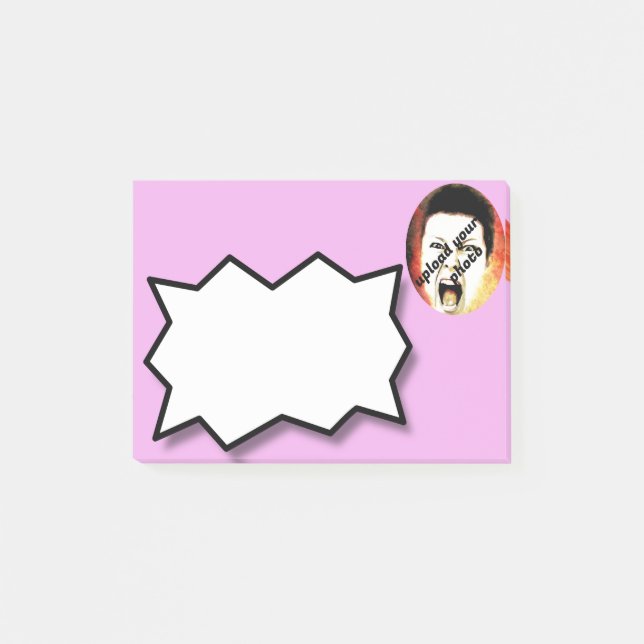 Bloco De Notas Carregue a sua fotografia, personalizável (Frente)