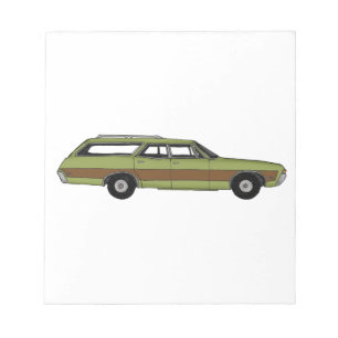 Bloco De Notas carrinha retro