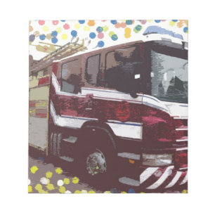 Bloco De Notas Carro de bombeiros