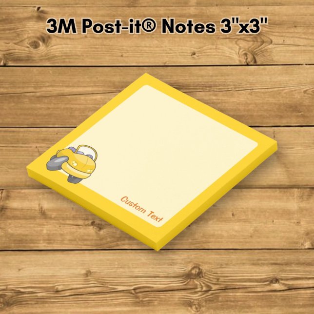 Bloco De Notas Carro de desenho animado amarelo (Criador carregado)