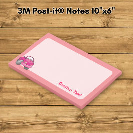 Bloco De Notas Carro de Desenho Animado Rosa