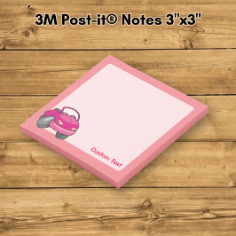 Bloco De Notas Carro de desenho animado rosa