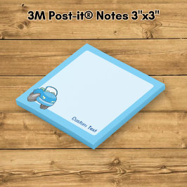 Bloco De Notas Carro de Desenho Azul