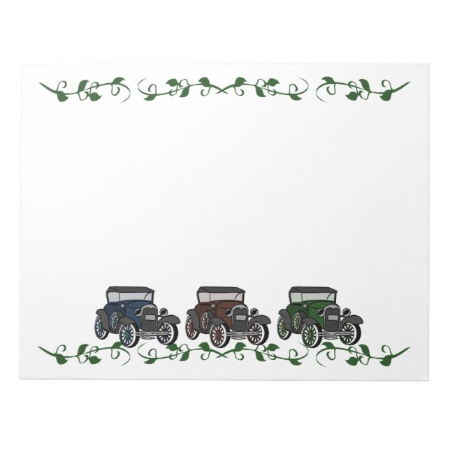 Bloco De Notas Carros Antigos (Frente)