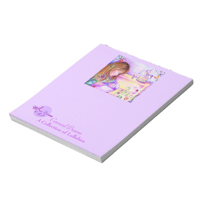 Bloco De Notas Carrossel Sonha Bonito Notepad Roxo (Invertido)