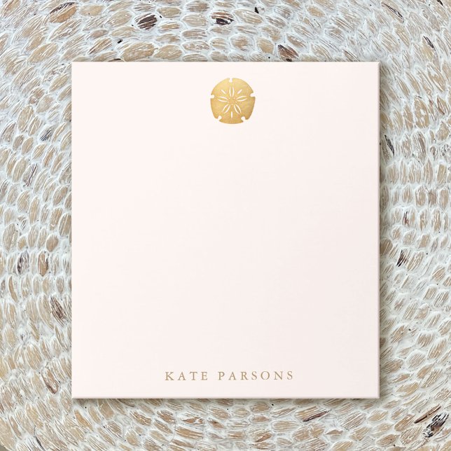 Bloco De Notas Cartão de Nota San Dollar Dourado Elegante (Criador carregado)