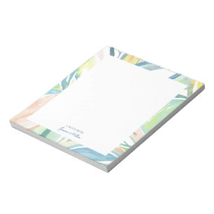 Bloco De Notas Cartão Plano Personalizado de Arte Abstrata de Fol