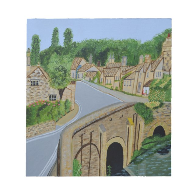 Bloco De Notas Cartão postal de Cotswolds Inglaterra (Frente)