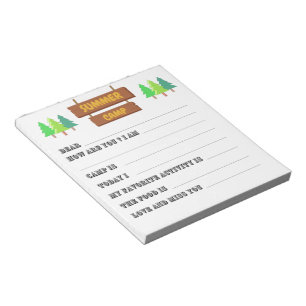 Bloco De Notas Cartas do Preenchimento do Campo no Vazio