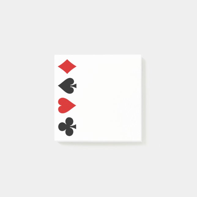 Bloco De Notas Cartões de jogos Jogando cartas no Diamond Club He (Frente)