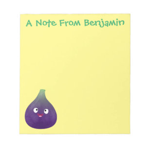 Bloco De Notas Cartografia de fruta roxa e giro, bonita