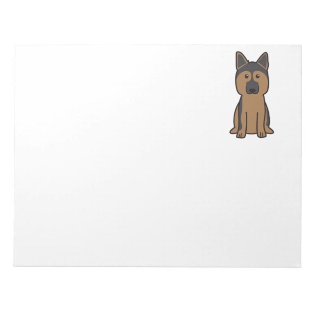 Bloco De Notas Cartografia do german shepherd (Frente)