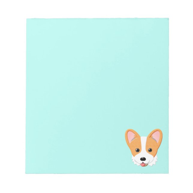 Bloco De Notas Cartoon Corgi (Frente)