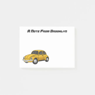 Bloco De Notas Cartoon de carro clássico