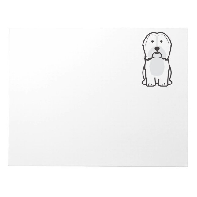 Bloco De Notas Cartoon do Cão Havanês (Frente)