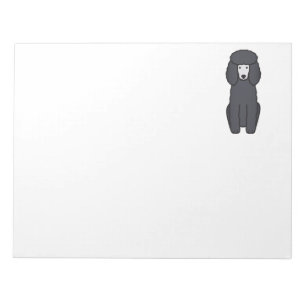 Bloco De Notas Cartoon do Cão Poodle