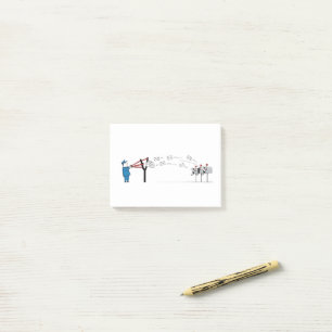 Bloco De Notas Cartoon Engraçado do Postman - Entrega por Correio