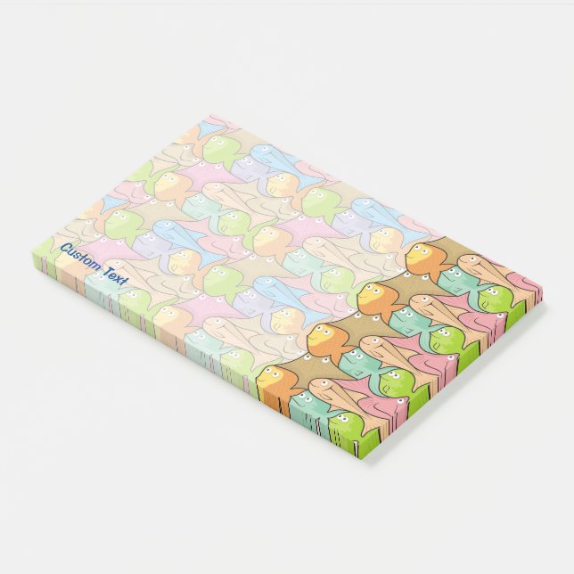 Bloco De Notas Cartoon Fishes (Inclinado)