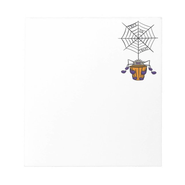 Bloco De Notas Cartoon Spider pendurado no Balde de retenção da W (Frente)