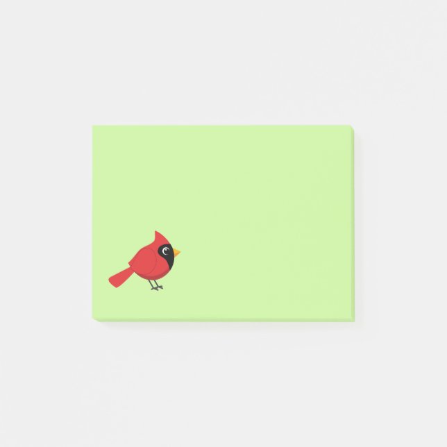 Bloco De Notas Cartoon Vermelho Bonito com Flores (Frente)