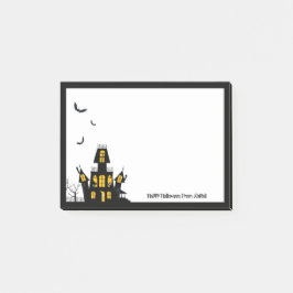Bloco De Notas Casa de Halloween Personalizada