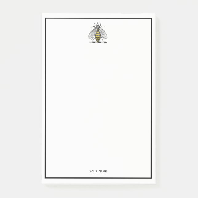 Bloco De Notas Casaco de Abelhas Herádicas de Pré-Disquete Emblem (Frente)