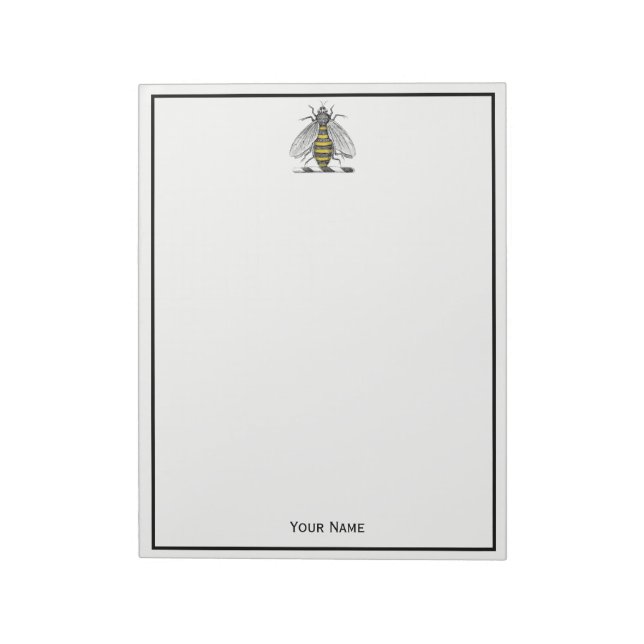Bloco De Notas Casaco de Abelhas Herádicas de Pré-Disquete Emblem (Invertido)