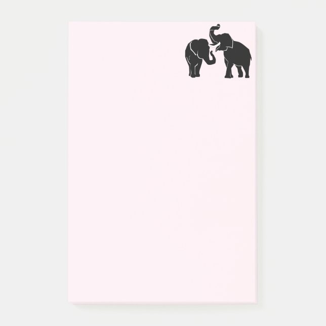 Bloco De Notas Casal de elefante (Frente)