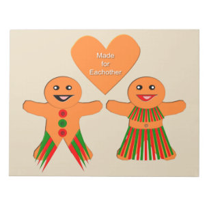 Bloco De Notas Casal de Gingerbread de Natal
