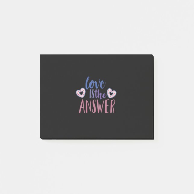 Bloco De Notas Casal Dift Love É A Resposta (Frente)