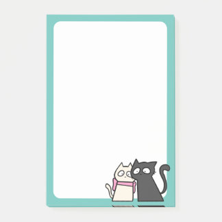 Bloco De Notas casal para gatos 4x6