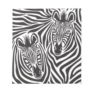 Bloco De Notas Casal Zebra