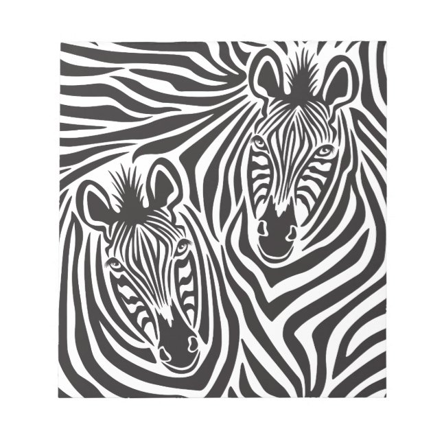 Bloco De Notas Casal Zebra (Frente)
