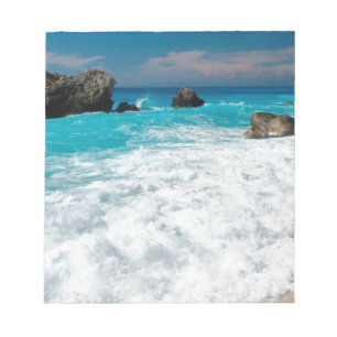 Bloco De Notas Casamento Bela Surf de Água de Praia Aloha Havaian