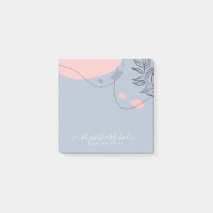 Bloco De Notas Casamento com Abstrato moderno japonês escandinavo