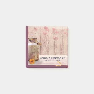 Bloco De Notas Casamento De Rústico Leite Pode País