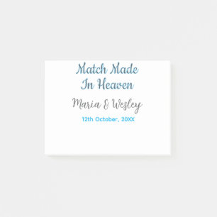 Bloco De Notas Casamento feito no céu casal azul e preto nome dat