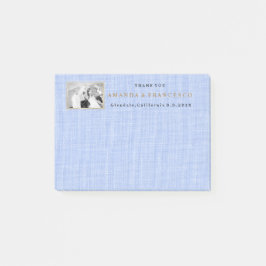 Bloco De Notas Casamento Obrigado Presente Cinza Burlap