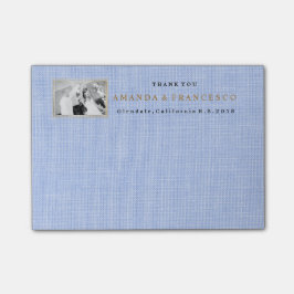 Bloco De Notas Casamento Obrigado Presente Cinza Burlap