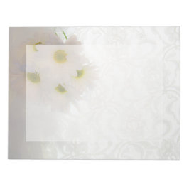 Bloco De Notas Casamento White Lace e Daisies
