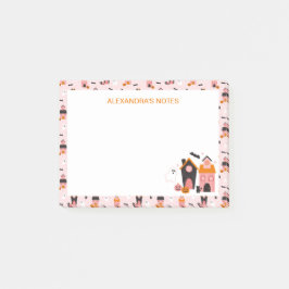 Bloco De Notas Casas Assombradas de Halloween Cute Spooky