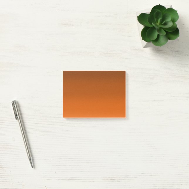 Bloco De Notas Castanho para Fade Laranja (Escritótio)