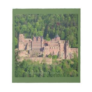Bloco De Notas Castelo de Neuschwanstein Frankfurt & Citação Alem