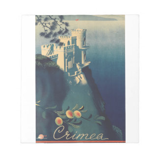 Bloco De Notas Castelo Swallows Nest Arte Arquitetônico Vintage