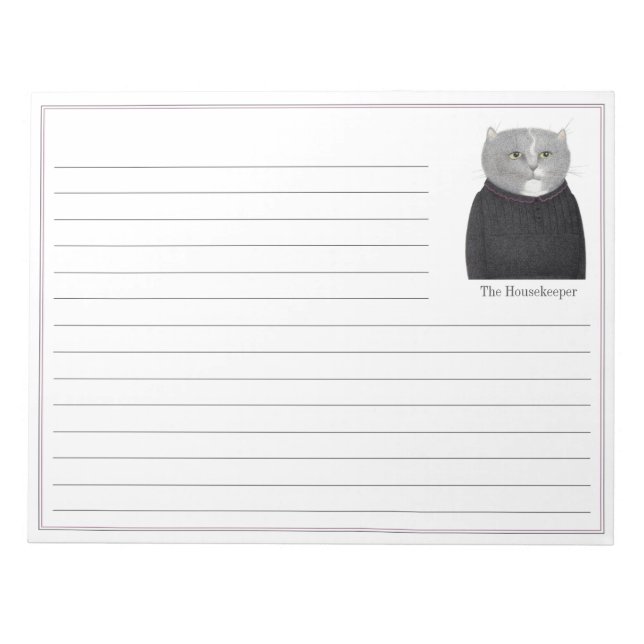 Bloco de notas CAT 11x8.5 HOUSEKEEPER (Frente)