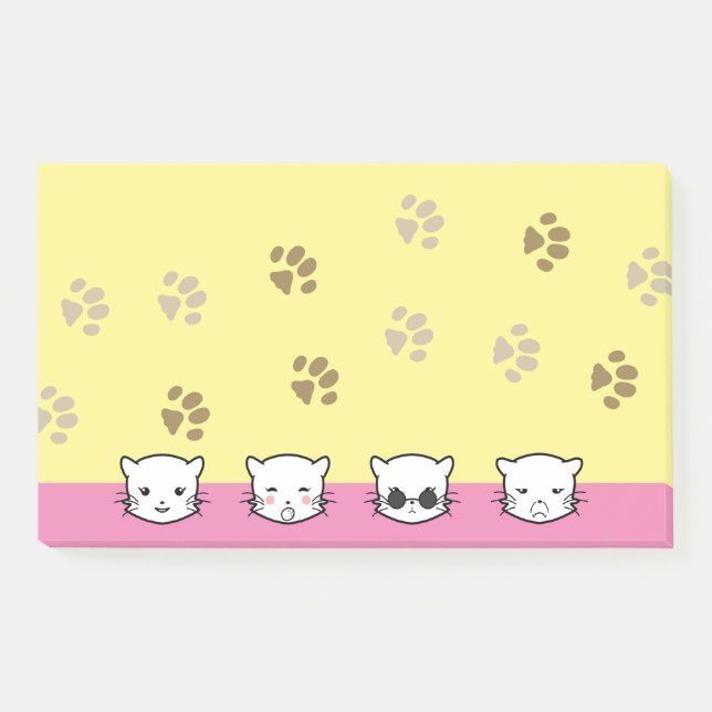 Bloco De Notas Cat Emoji Art 1 (Frente)